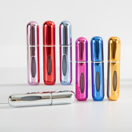 5ml refillable perfume atomizers in multiple metallic colors
